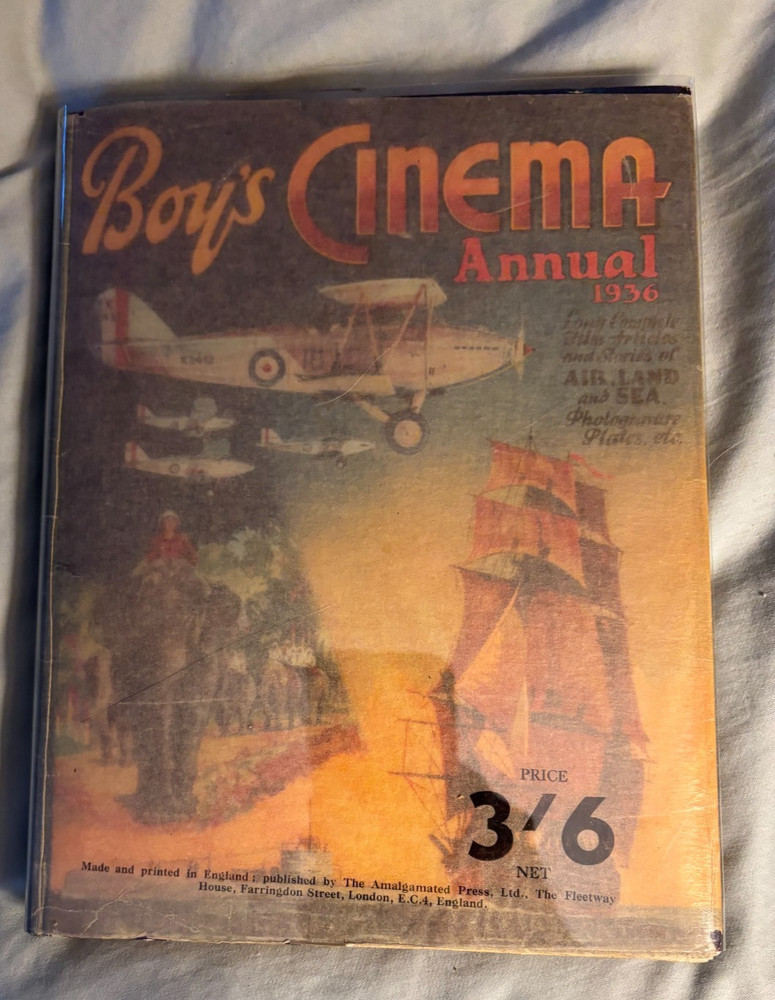1936 Boy's Cinema Annual - movie tie-in VG+ tissue DJ The Mysterious Mr. Wong