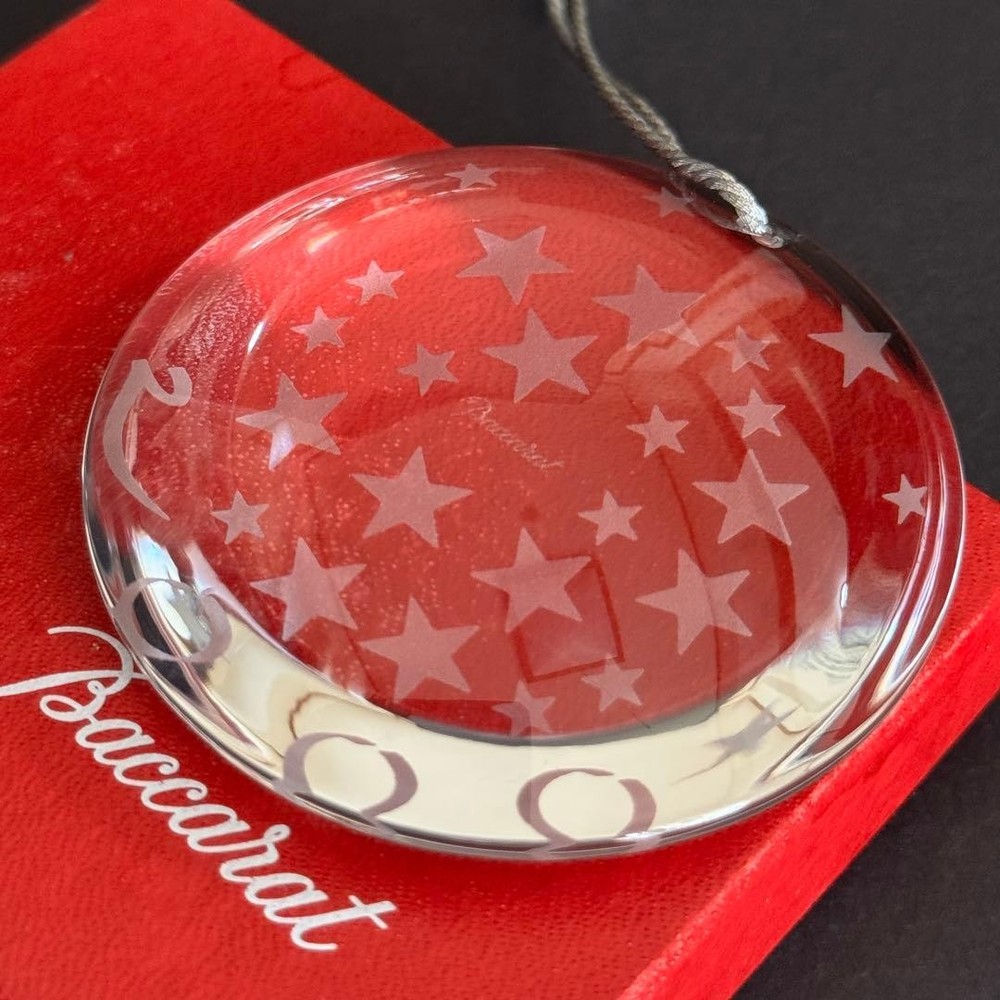 Baccarat Millennium Star Crystal Ornament Star Made in France