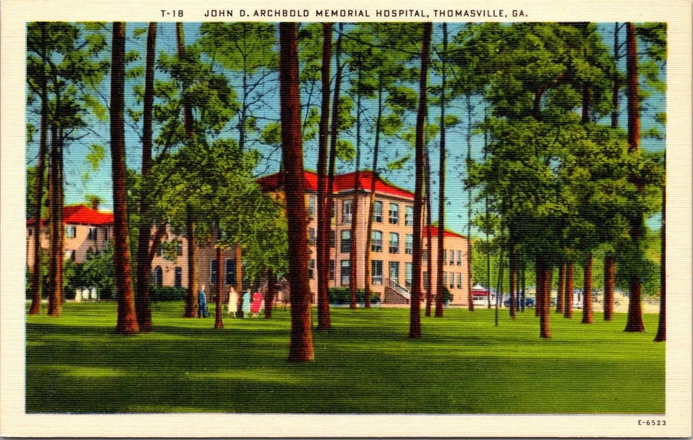 Dr Jim Stamps Postcard Thomasville Georgia John D Archbold Memorial Hospital
