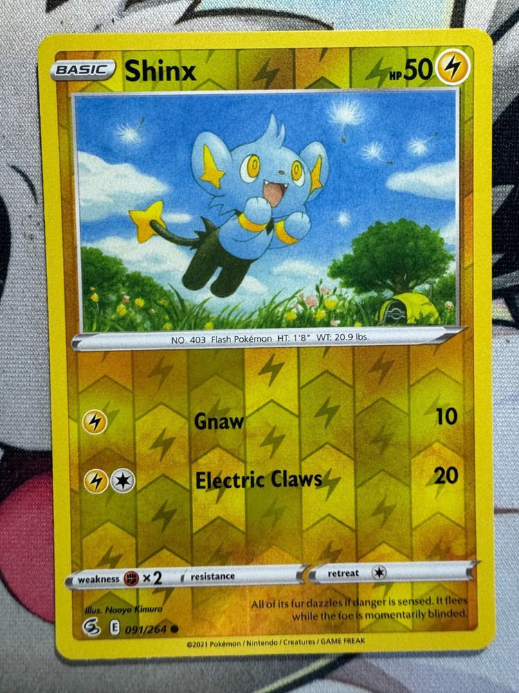 Shinx Reverse Holo English Pokemon TCG BKP114