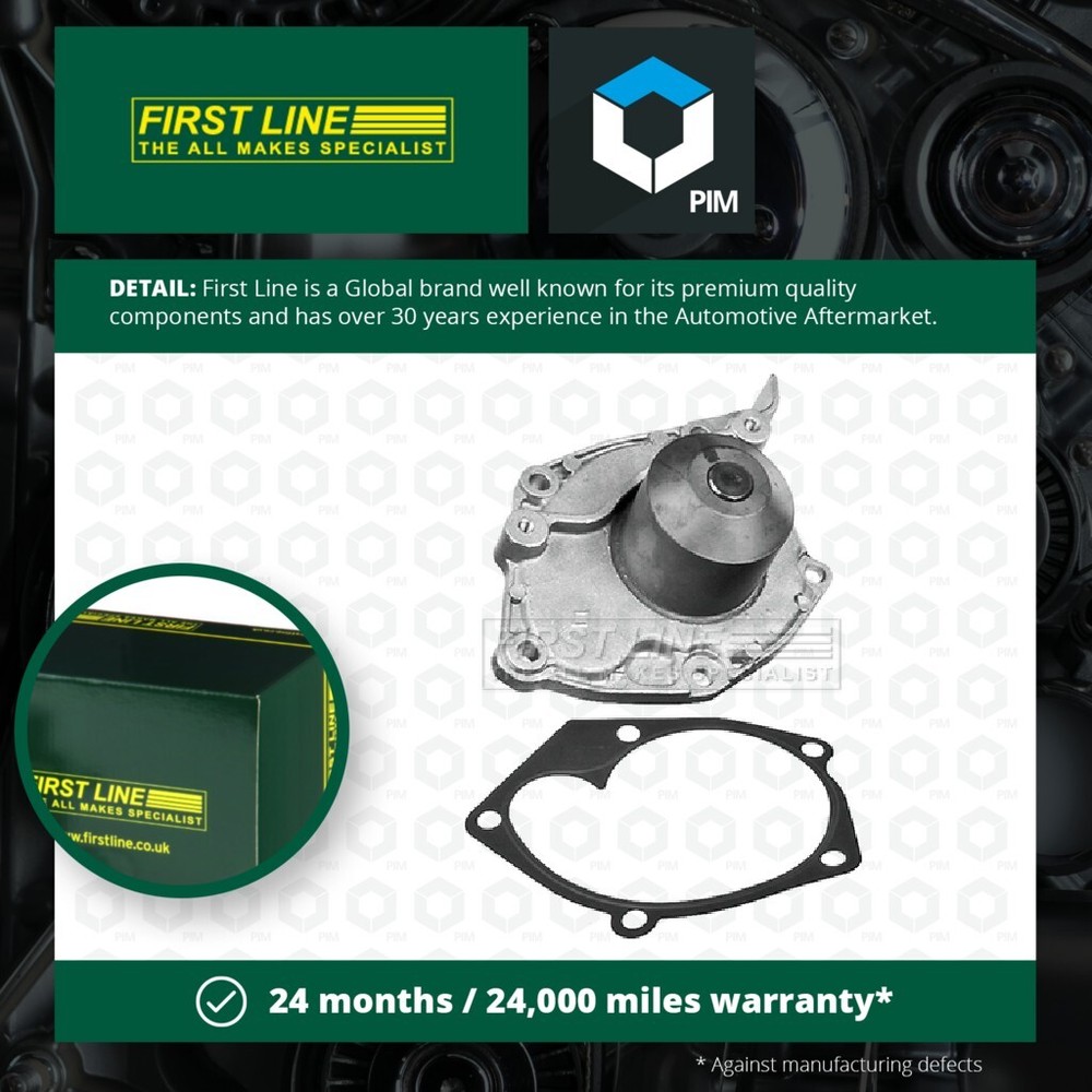 Water Pump fits VAUXHALL Coolant Firstline 009112098 4408028 09112098 4404098