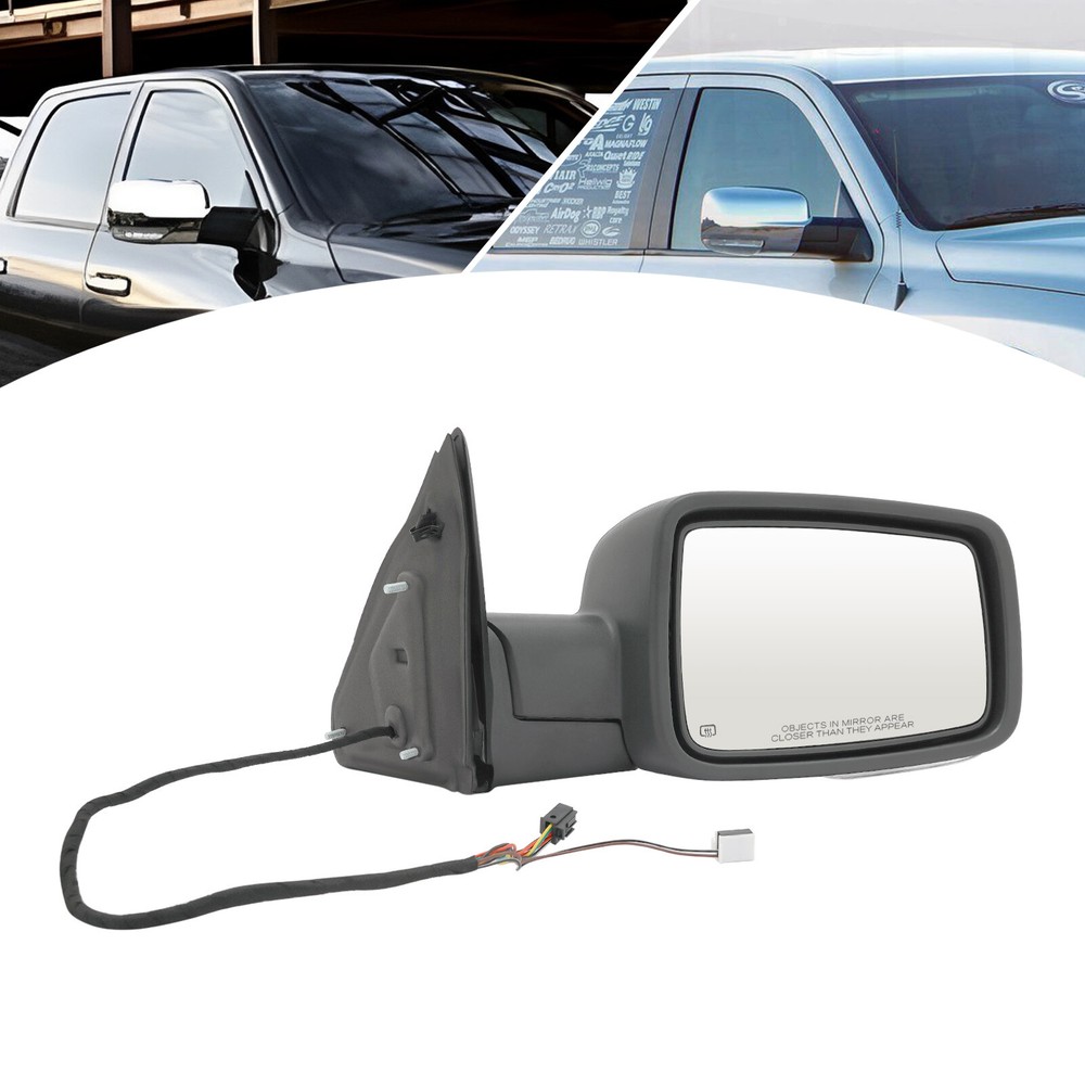 Heated Manual Folding Right Side Rear View Mirror for 2013-2019 Dodge Ram 1500