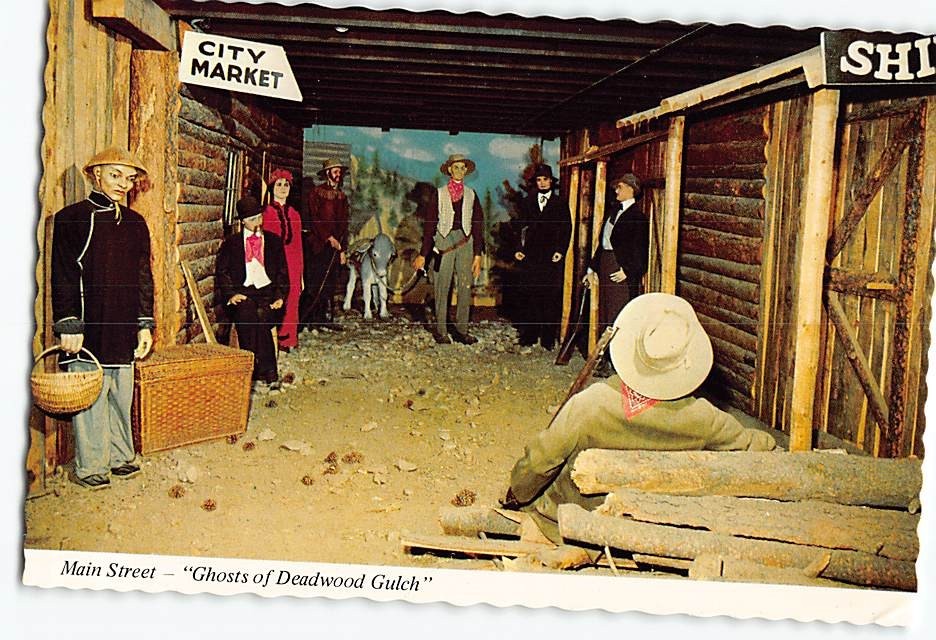 Postcard Main Street Ghosts of Deadwood Gulch Deadwood South Dakota USA