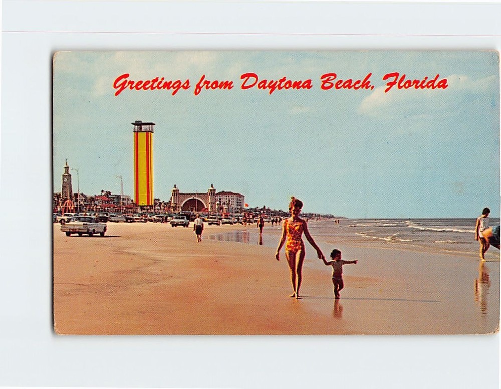 Postcard Greetings from Daytona Beach Florida USA