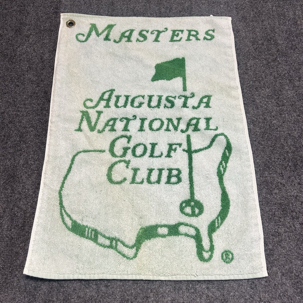 The Masters Tournament Green & White Golf Bag Caddy Towel 14