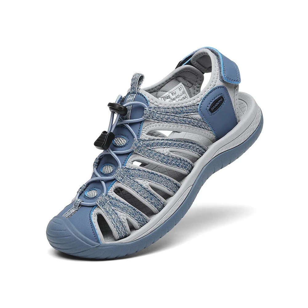 Dannto Women's US 11 Blue Hiking Sandals Waterproof Comfort Walking Closed Toe