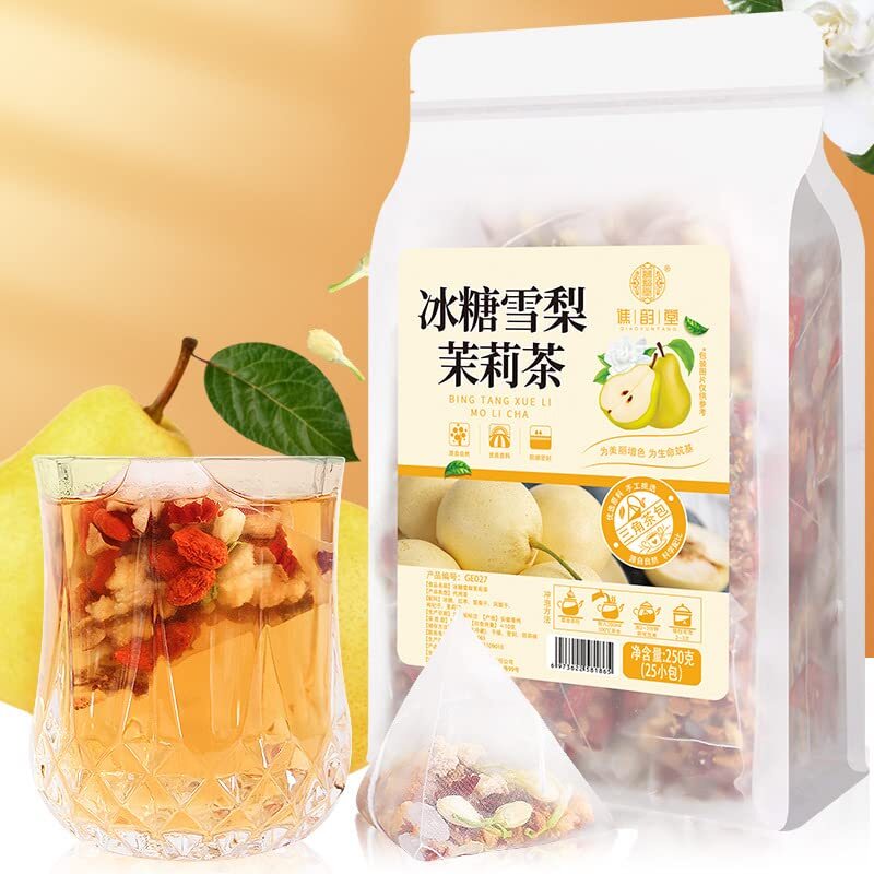 Fruit Tea Rock Sugar Snow Pear Jasmine Tea Blend 250g (10gx25 Sachets)