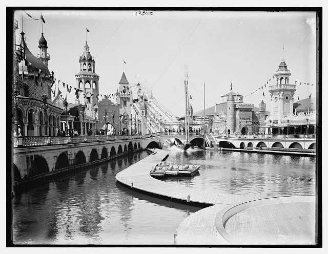 Photo:Coney Island New York 1903 Luna Park Shoot the Chutes Water Slide