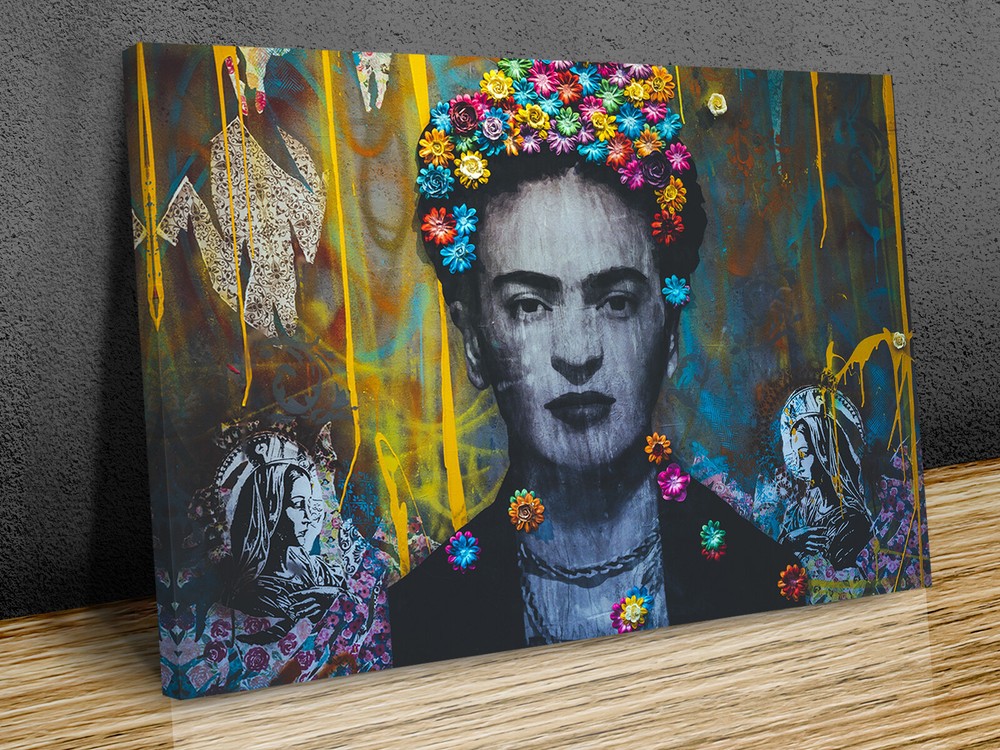 Frida Graffiti abstract graffiti canvas print arpt wall framed or print only-image