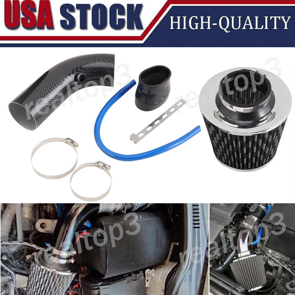 New Air Intake Filter Induction Kit Pipe Power Flow Hose System Car Accessories