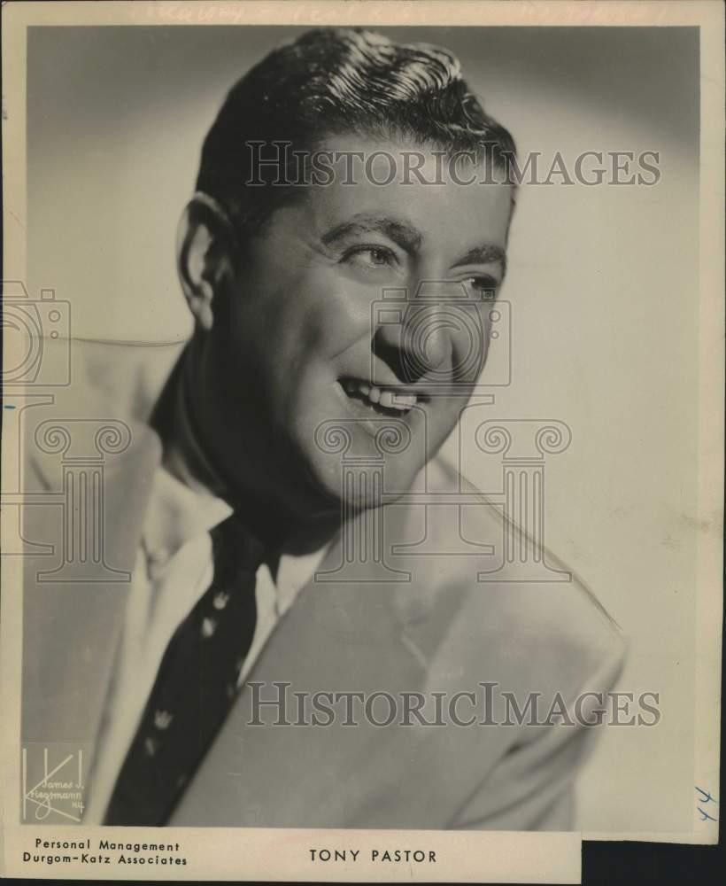1962 Press Photo New York musical artist Tony Pastor - tup05516