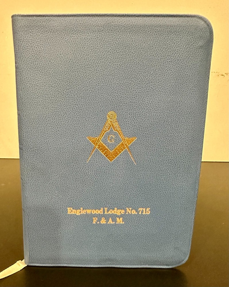 Holy Bible Masonic Edition Englewood Lodge No. 715 F. & A. M. (1957, AJ Holman)