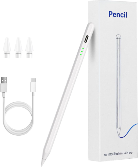 Fast Charge Apple Pencil for iPad 2018-2023 & iPad 2nd Gen Stylus