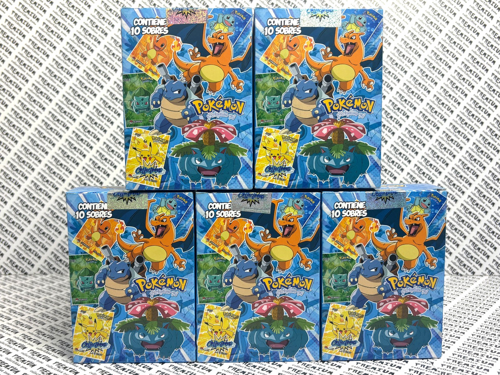 5 BOXES - 2026 BOX POKEMON KANTO Collectoons Lenticular 3D Cards - 50 Packs
