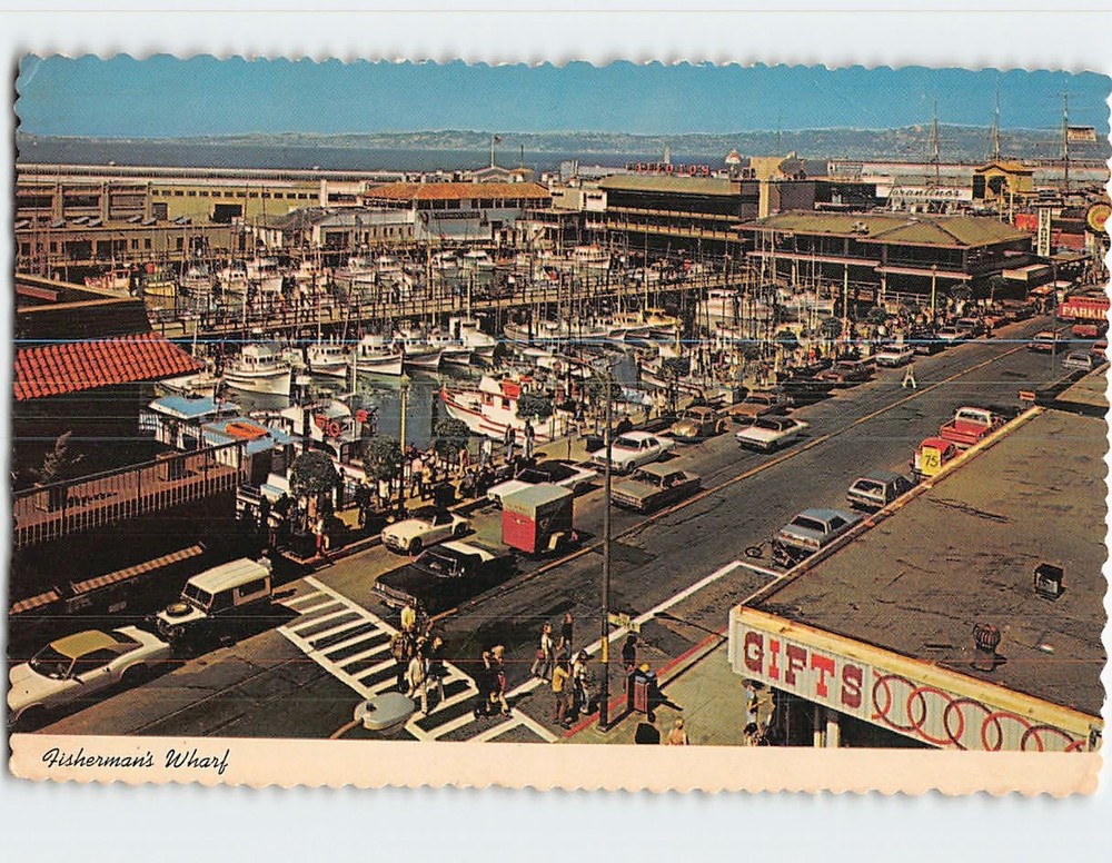 Postcard Fisherman's Wharf San Francisco California USA North America