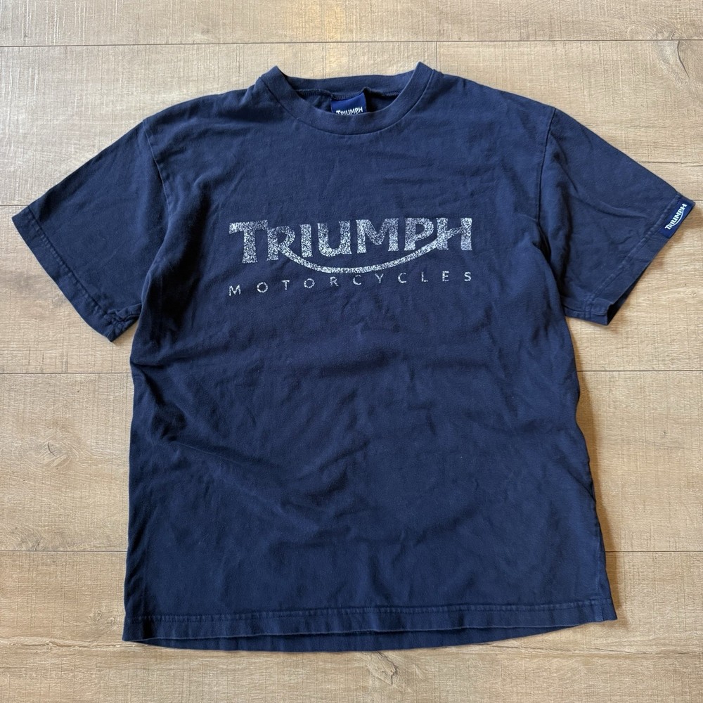 90s Triumph motorcycles genuine merchandise Black Short Sleeve Tshirt medium VTG