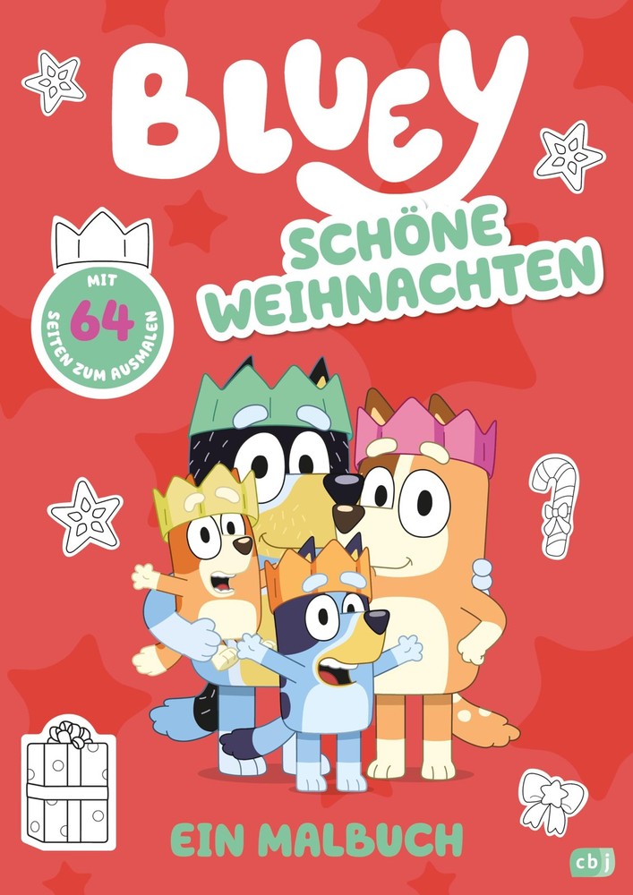 BLUEY – Schöne Weihnachten – Ein Malbuch: Mit 64 Seiten z (Hardback) (UK IMPORT)All Tariffs and Duties included - no additional charges