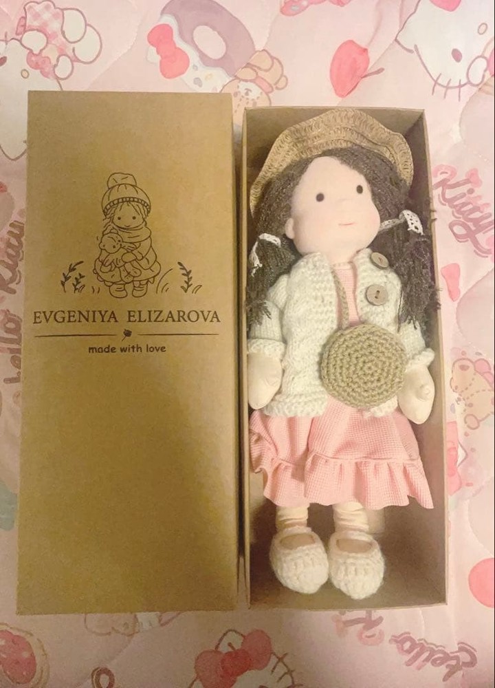 Waldorf Doll Cloth Doll 25cm Natural Interior Decor Used