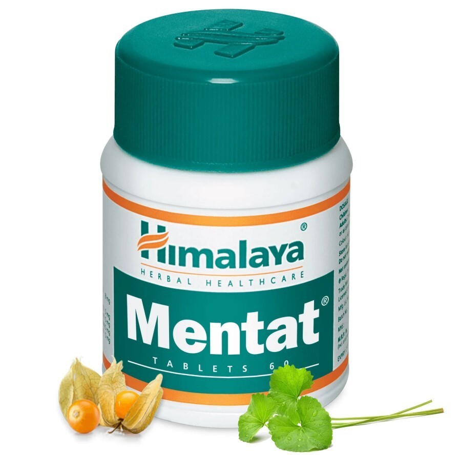 Himalaya MENTAT 60 Tablets Enhances Memory and Learning Capacity FREE SHIP