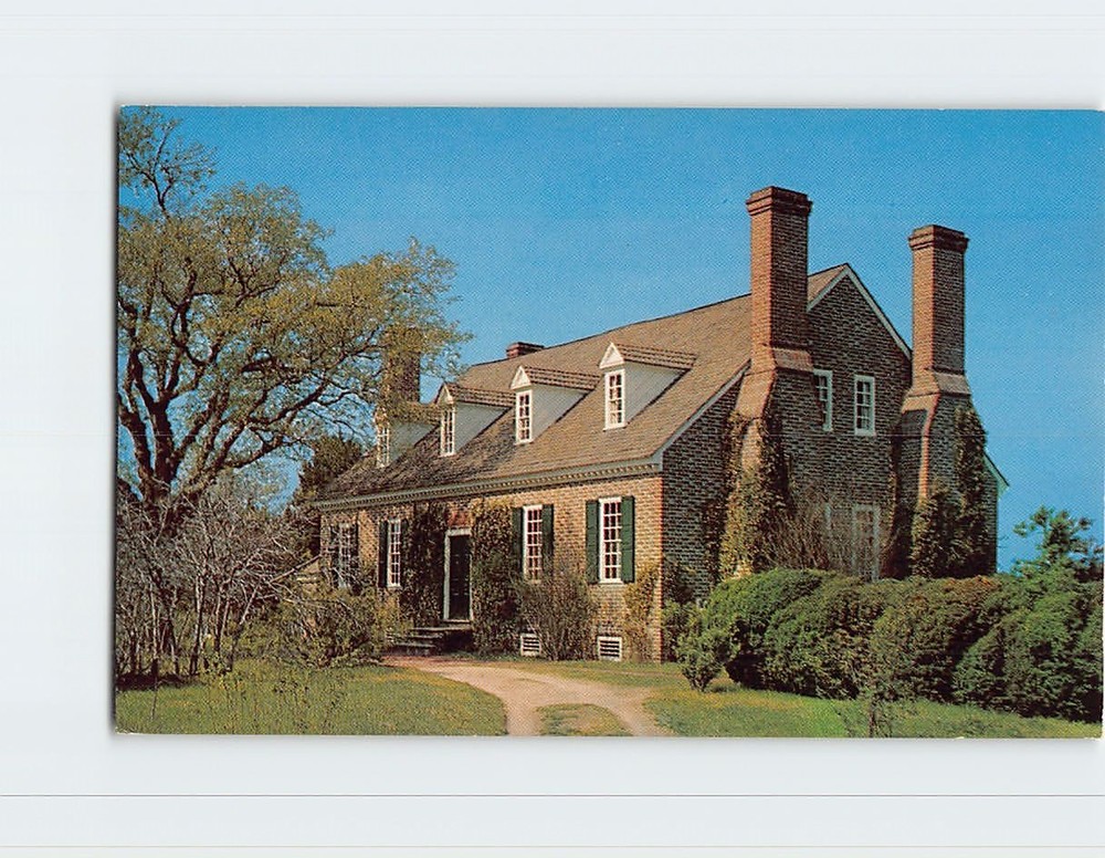 Postcard Memorial House George Washington's Birthplace Virginia USA
