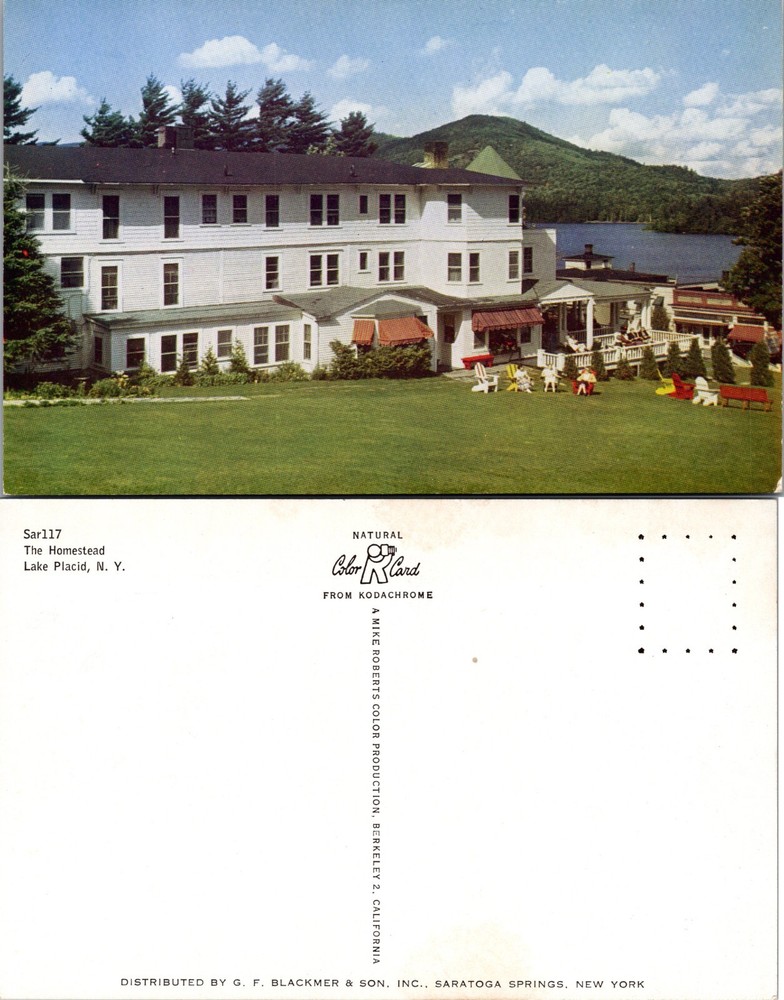 The Homestead Lake Placid New York NY Postcard
