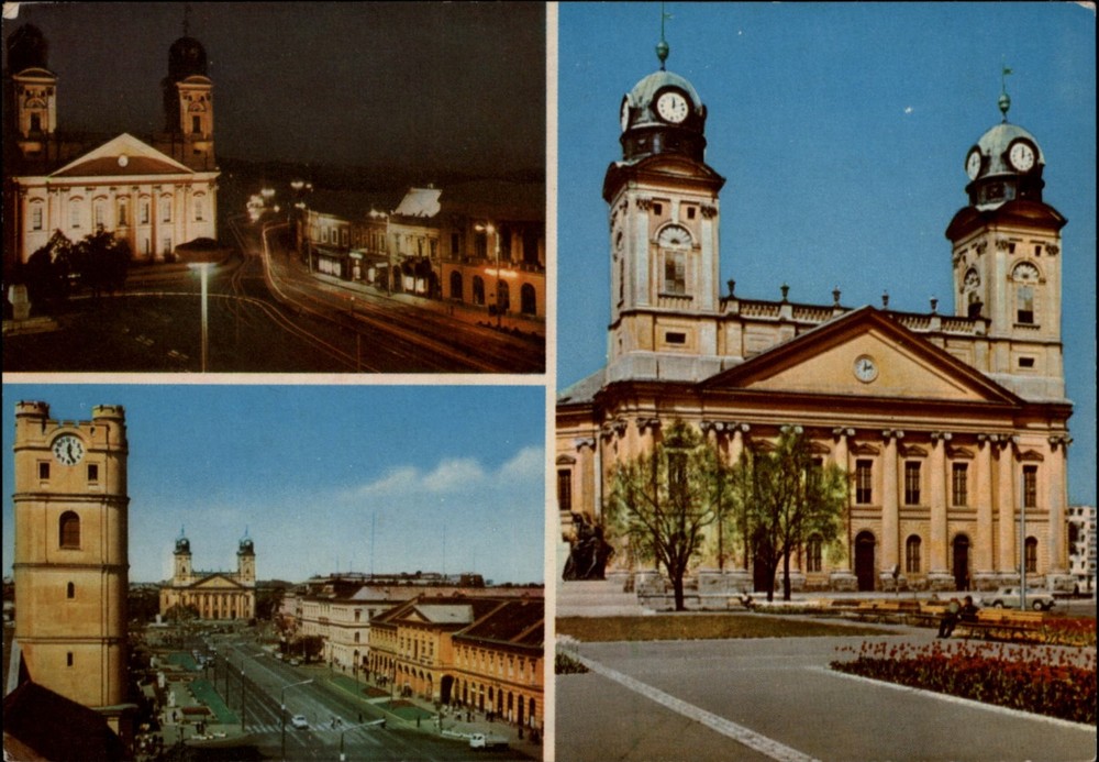 Church Debrecen Hungary vintage postcard d375