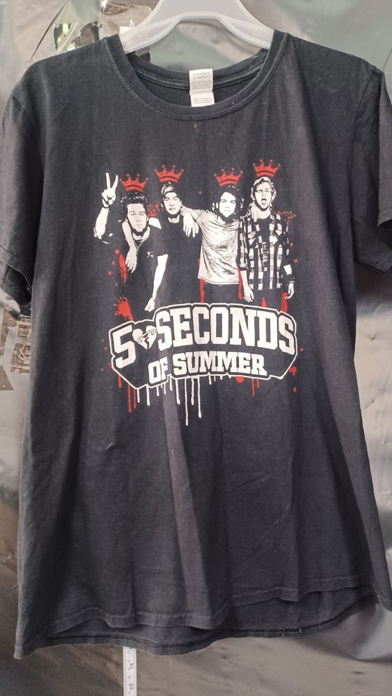 5 Seconds Of Summer Sounds Live Feels Live 2016 Concert Tour T Shirt Size Large