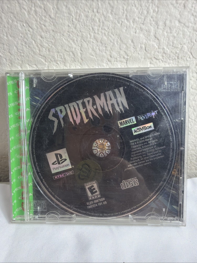 Spider-Man Sony PlayStation 1 PS1 Greatest Hits NO MANUAL TESTED