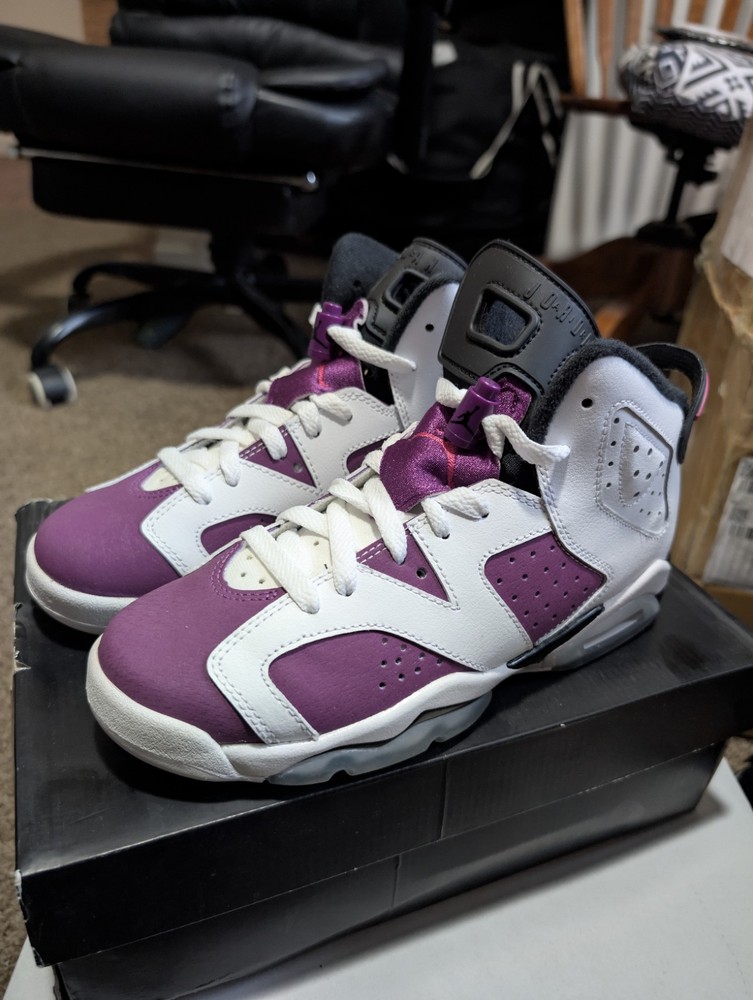 Air Jordan 6 Retro GG Pink Grape - 543390-127 - Size 5y - 100% Authentic - NIB