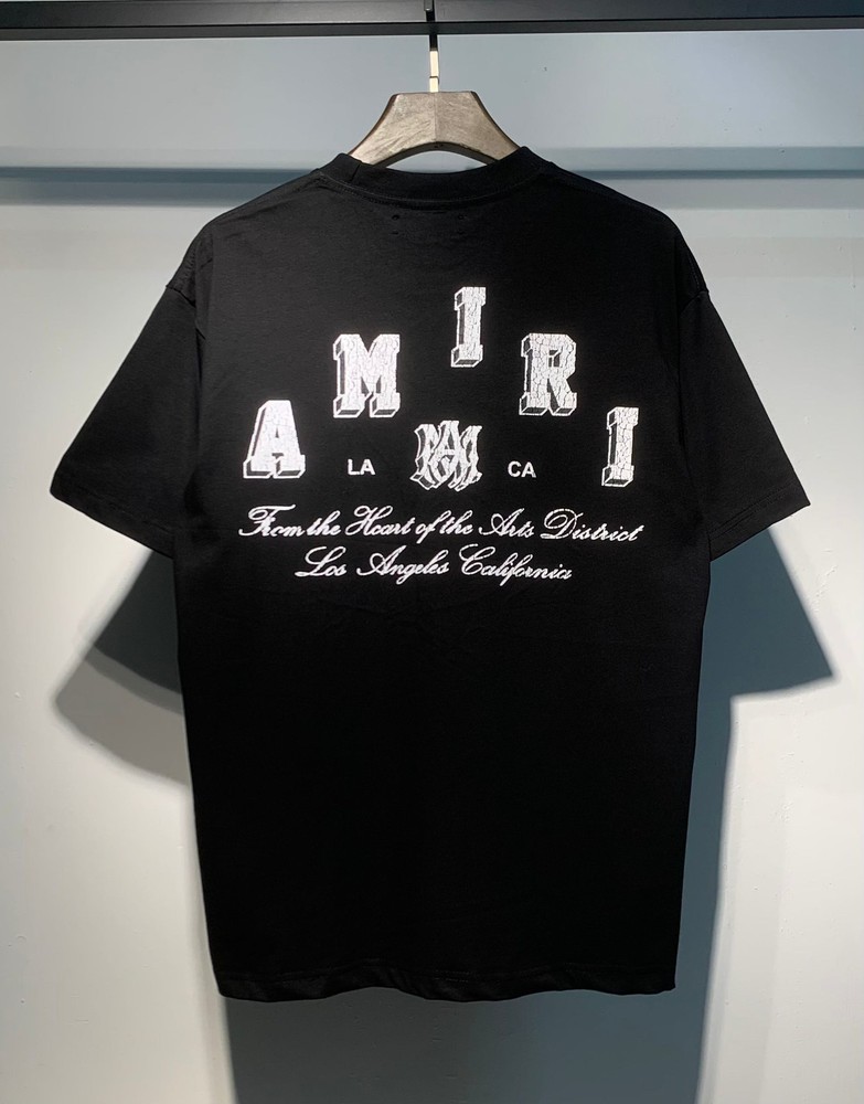 AMIRI Black Crew Neck Short Sleeve Men's T-Shirt Size XL
