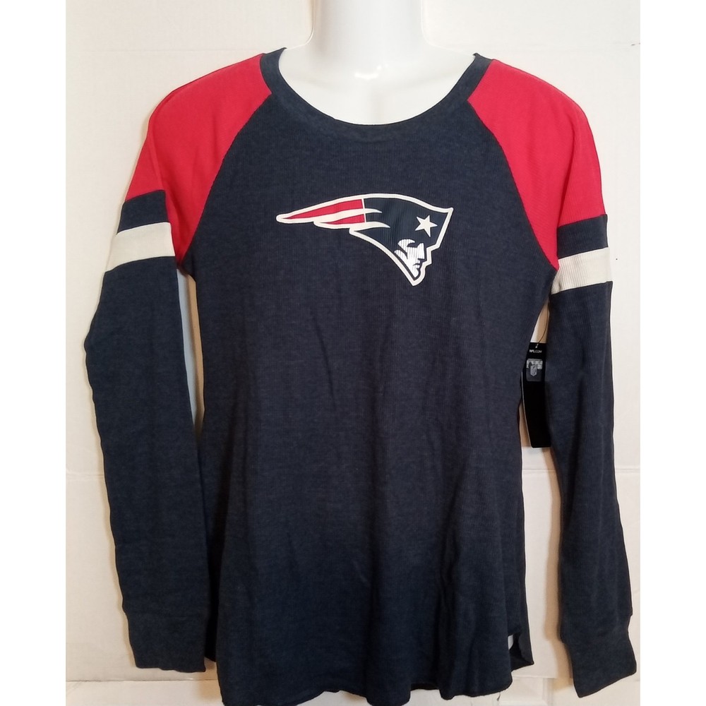 New England Patriots NFL Women's Thermal Long Sleeve Shirt Size Large
