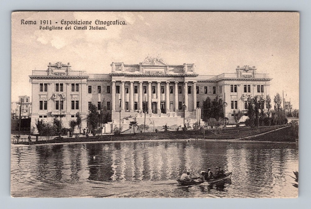 Italy- Rome 1911 Ethnographic Exhibition Postal Old View Vintage c1911 Postcard