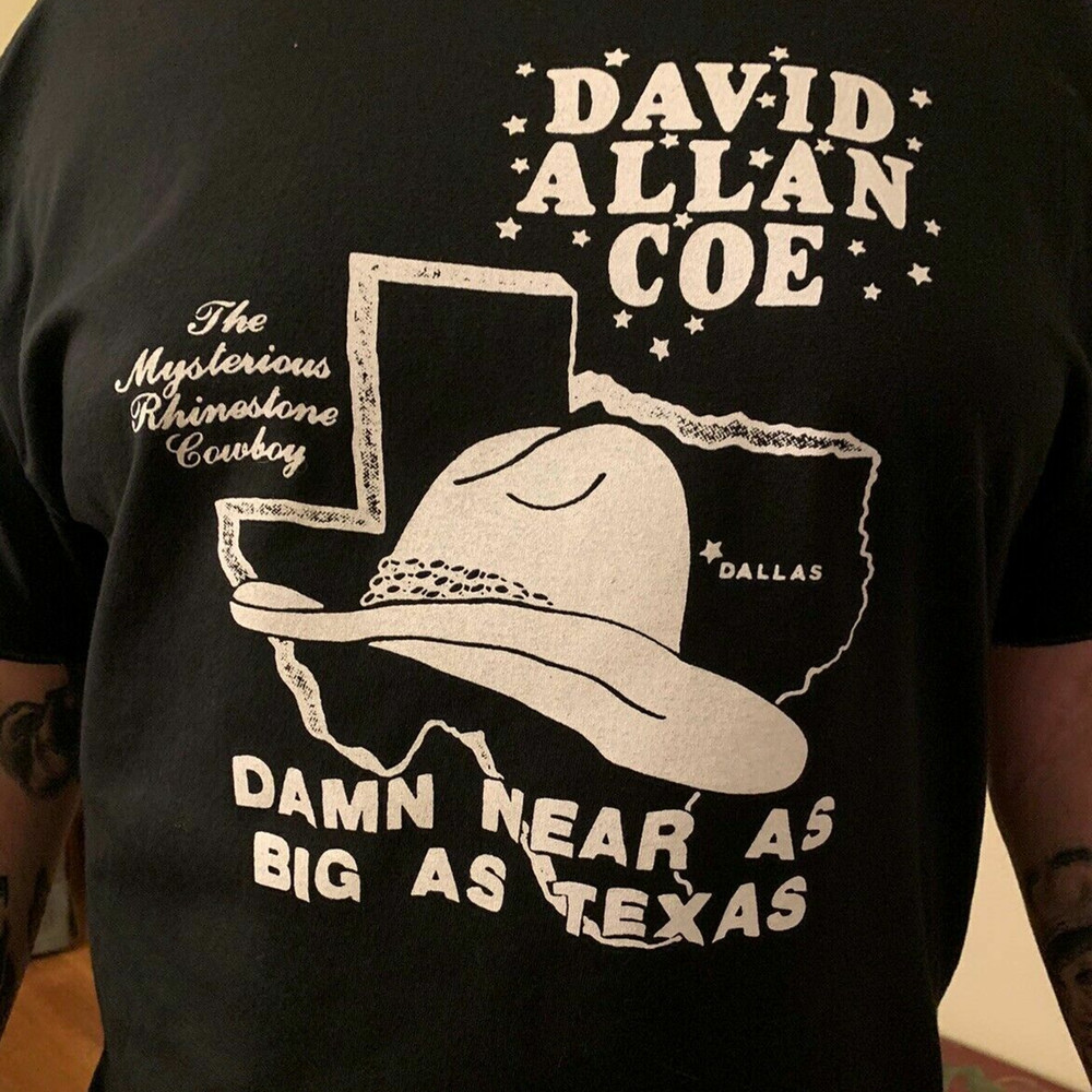 David Allan Coe memory T-shirt black Short sleeve All sizes S to 5Xl