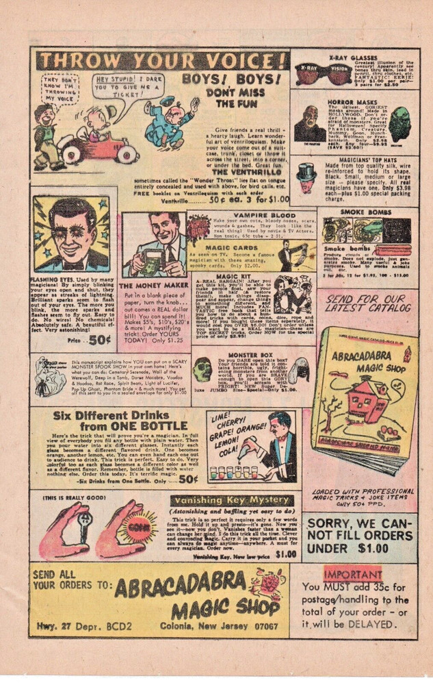 1974 Abracadabra Magic Shop Print Ad Art - Novelty Magic Tricks Shop Colonia, Nj-image