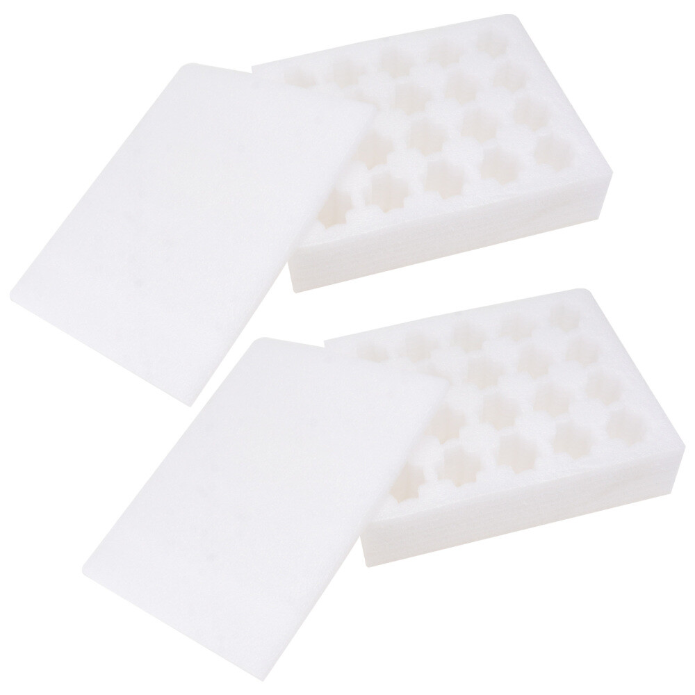 2 Pcs Pearl Cotton Egg Tray Foam Holders Avoid Accidental Breaking