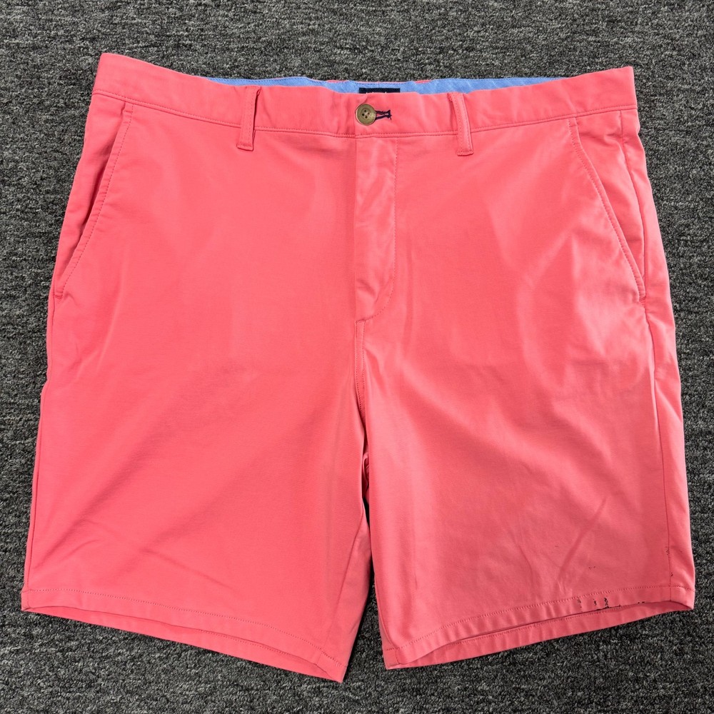 Johnnie O Natural Performance Chino Preppy Shorts Mens Sz 36 Pink