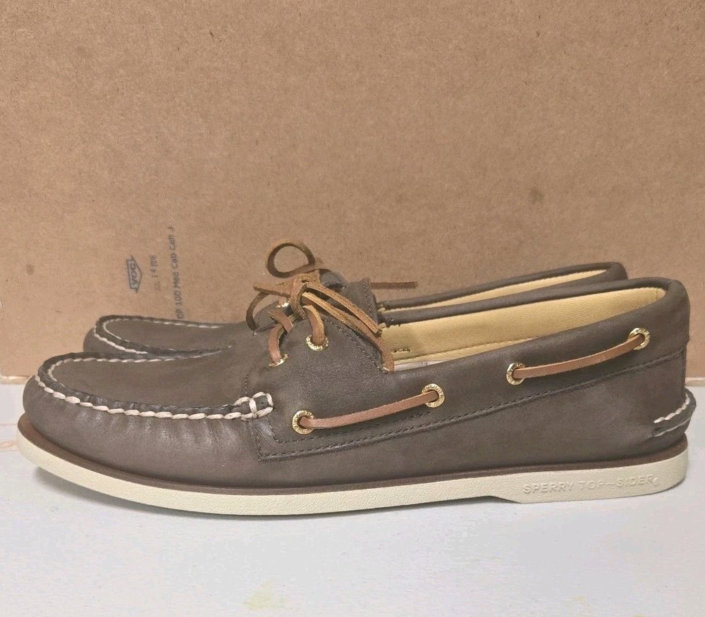SPERRY GOLD CUP Men's Boat Shoes US 11.5 M/44 Brown Leather Casual 0219493 VGUC