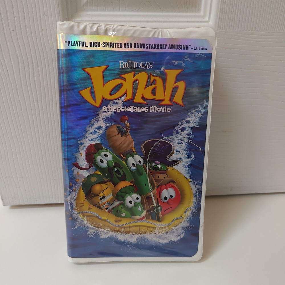JONAH: A VEGGIETALES MOVIE  (VHS, 2002 Clamshell CC) Includes Outtakes, Previews