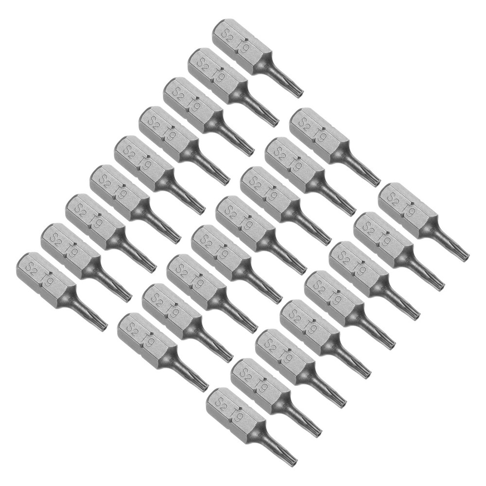 25-Piece T9 Torx Screwdriver Bits 1/4