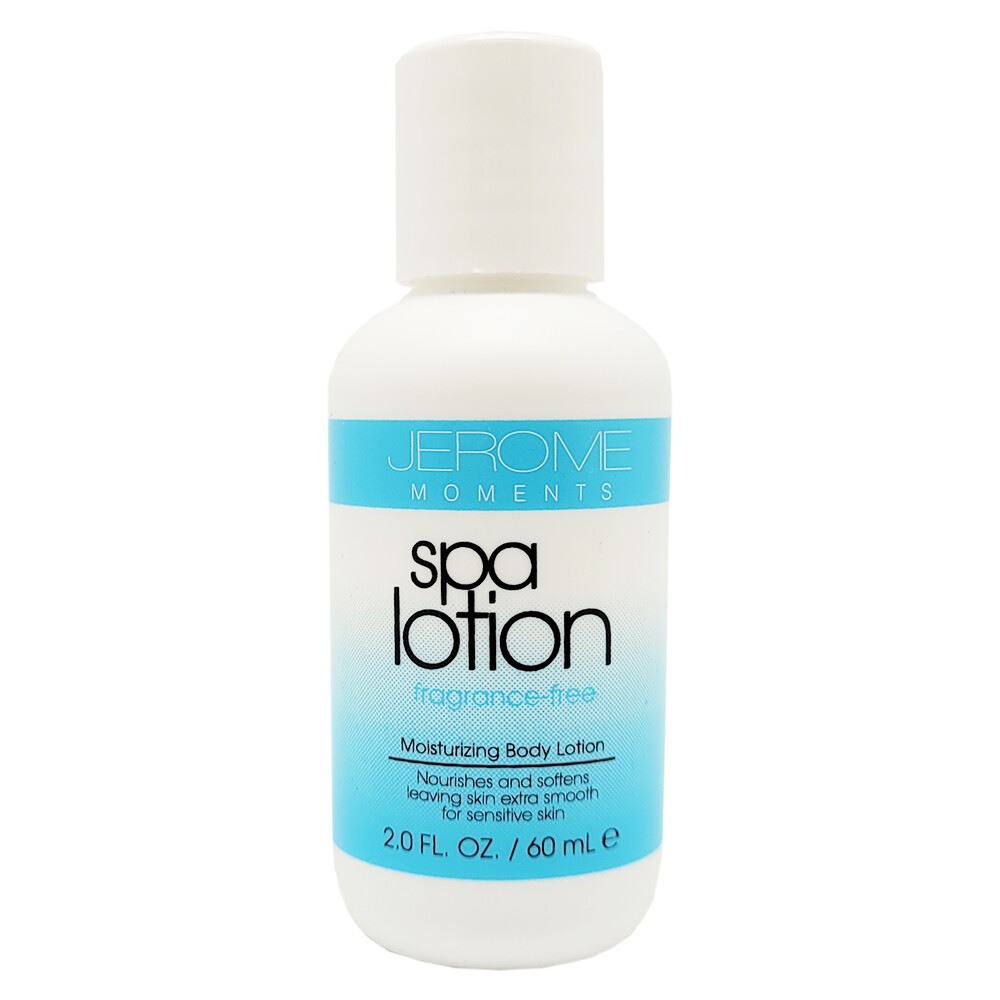 Jerome Moments Spa Lotion. Fragance-Free Moisturizer. Gentle and Soothing. 2 oz