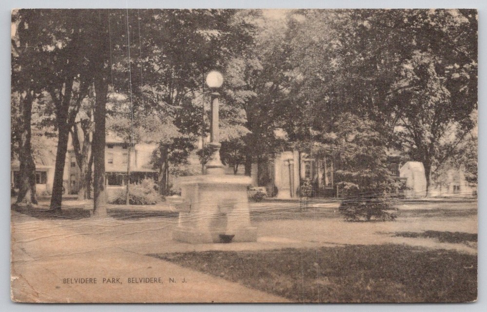 Belvidere Park NJ Postcard Early 1900s Mayrose Co. New Jersey A Local View