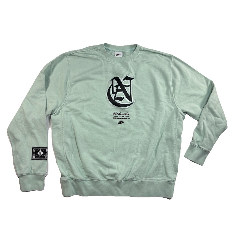 Nike Ambassador Club Crewneck Sweater Men’s Large Mint Old English Logo Rare