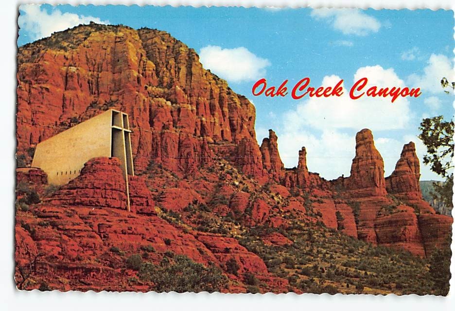 Postcard Oak Creek Canyon Sedona Arizona USA