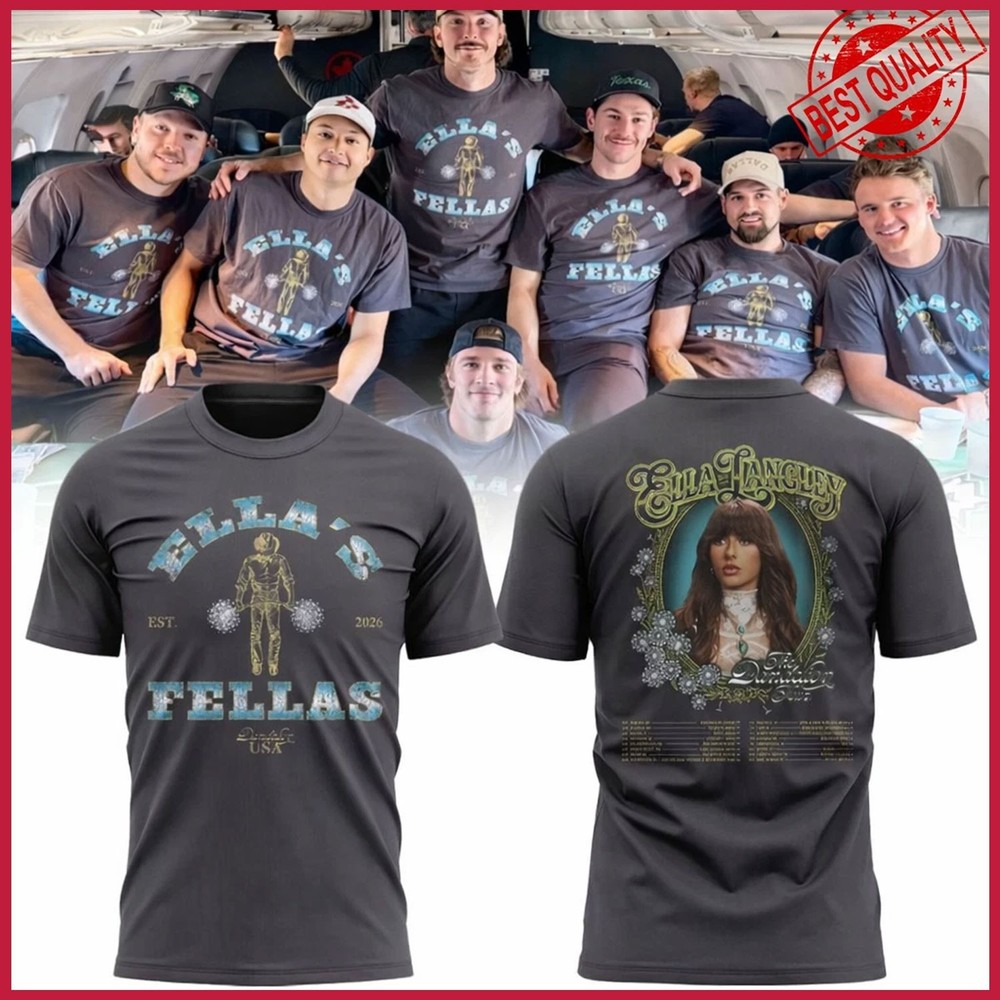 Ella's Fella Ella Langley The Dandelion Tour 2026 T-Shirt Charcoal S-3XL