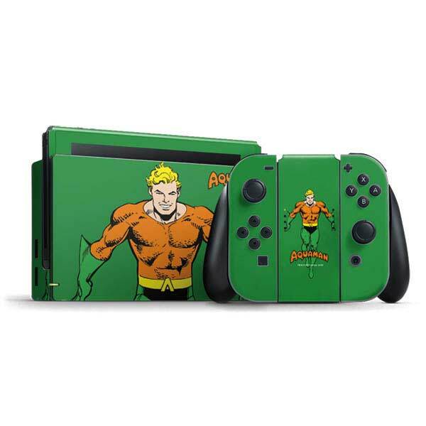 DC Comics Aquaman Nintendo Switch Bundle Skin - Aquaman Portrait