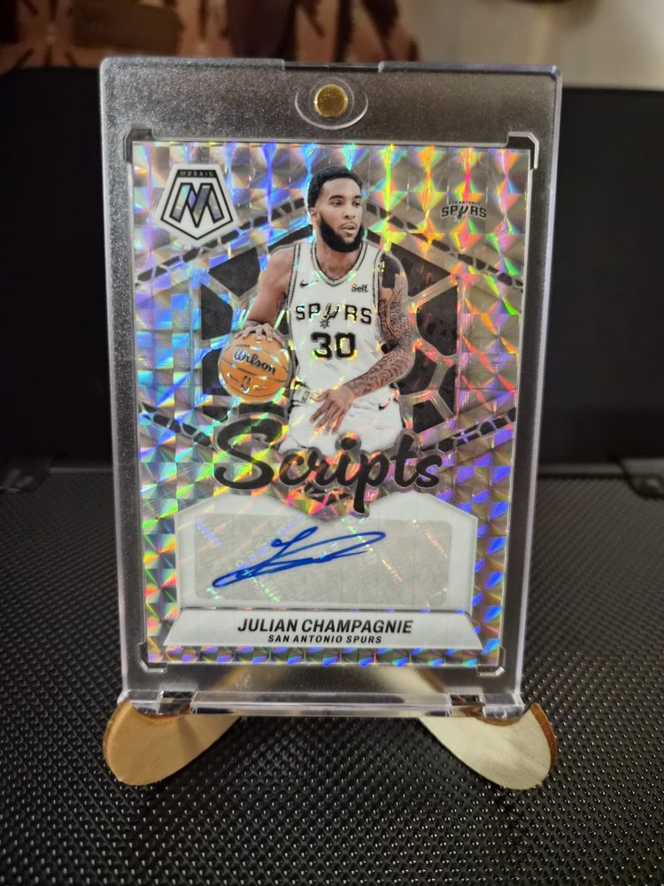 Panini 2023-24 Mosaic Julian Champagnie Scripts Prizm Auto #MS-CHM