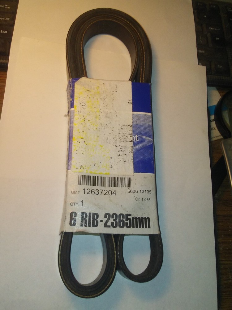 GM V-Ribbed Serpentine Belt 12637204