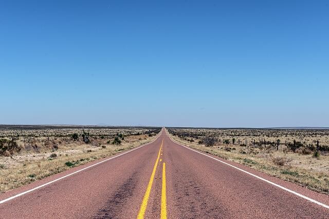 Photo:Hudspeth County Texas 2014 Farm Road 1111 Desert Highway View