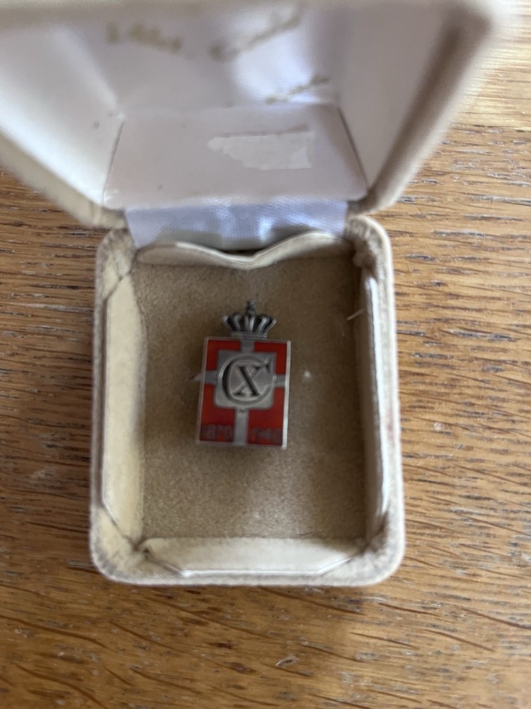 Georg Jensen King Christian 10 Sterling Silver Pin Danish