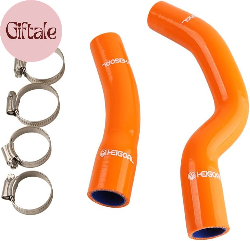 Motorcycle Silicone Radiator Hoses Coolant Hose Kit with Clamp Compatible with K